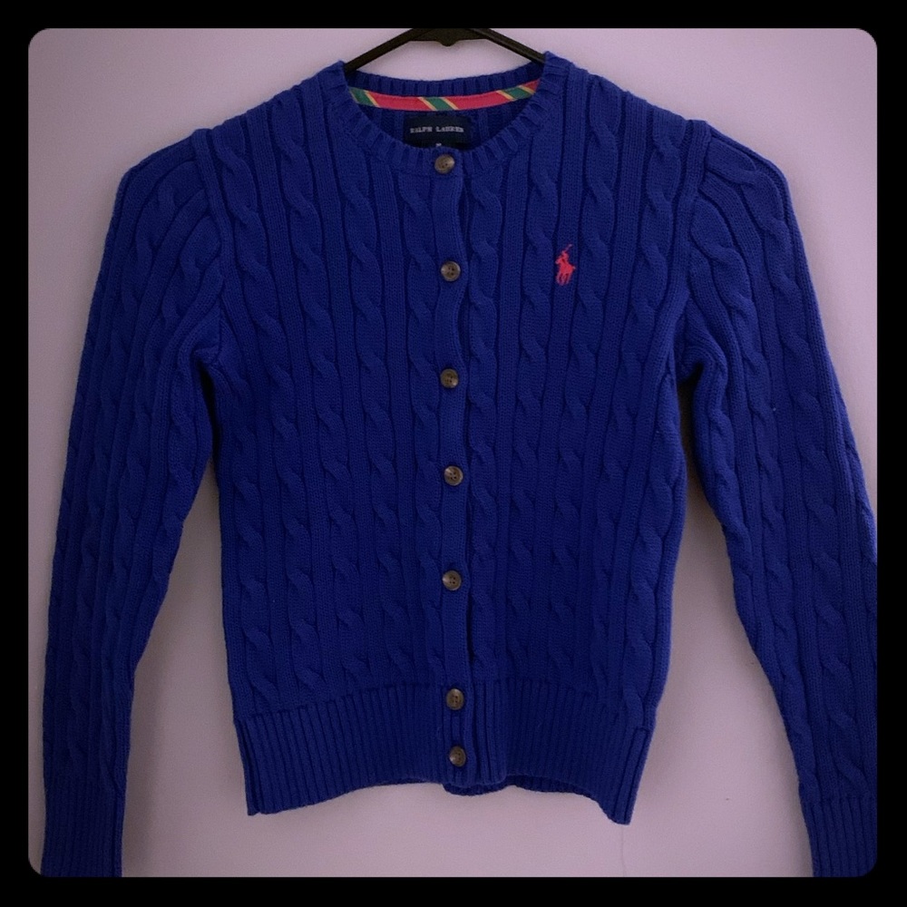 Ralph Lauren 100% Cotton Kids Cable Knit Sweater